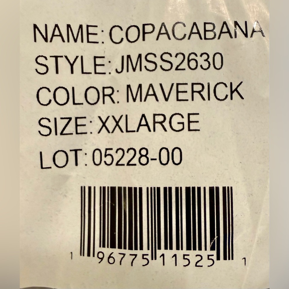 NWT johnnie-O Copacabana swim suit in Maverick print, Sz XXL - Picture 4 of 5